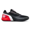 Wilson Rush Pro 5 Padel Schwarze Rote Turnschuhe