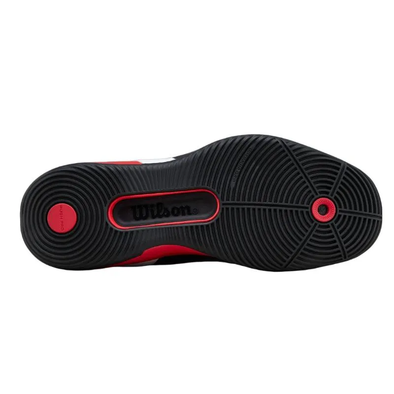 Tênis Wilson Rush Pro 5 Padel Preto Vermelho