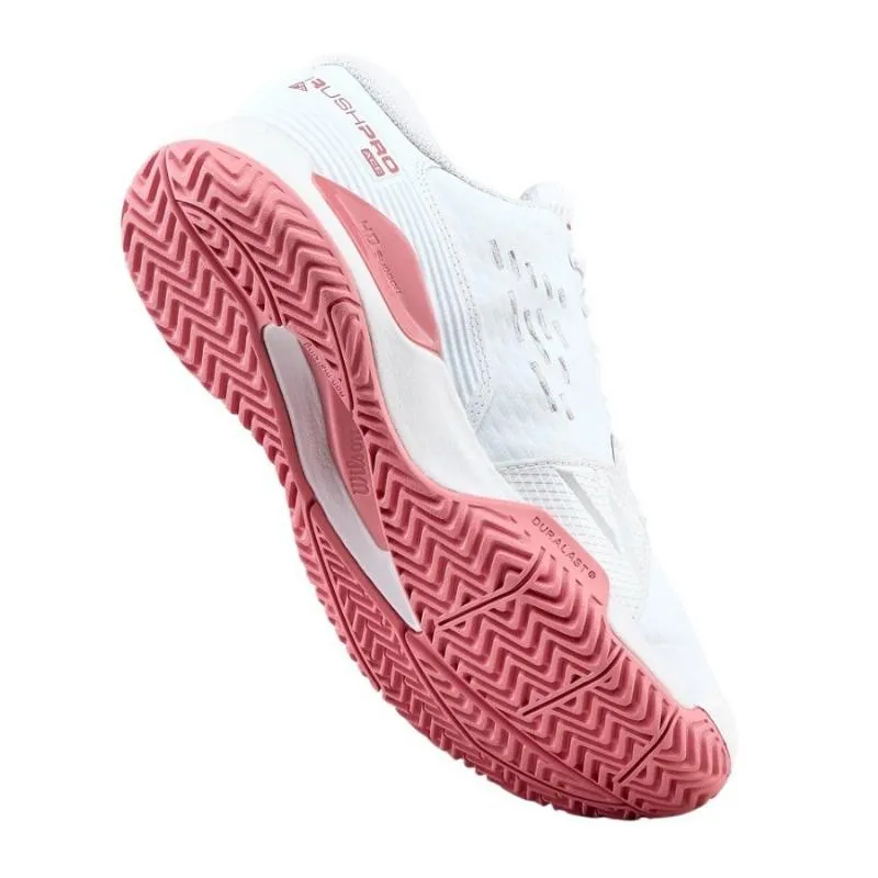 Wilson Rush Pro Ace White Pink Junior Sneakers