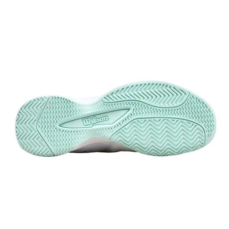 Tênis Wilson Rush Pro L Branco Aquamarinha Júnior