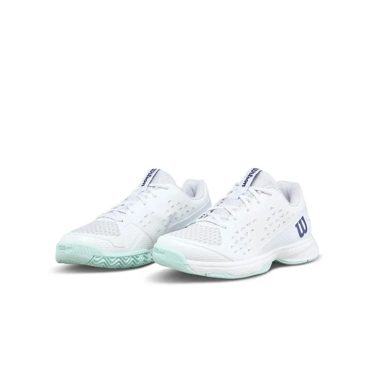 Wilson Rush Pro L weiße Aquamarine Junior Sneakers