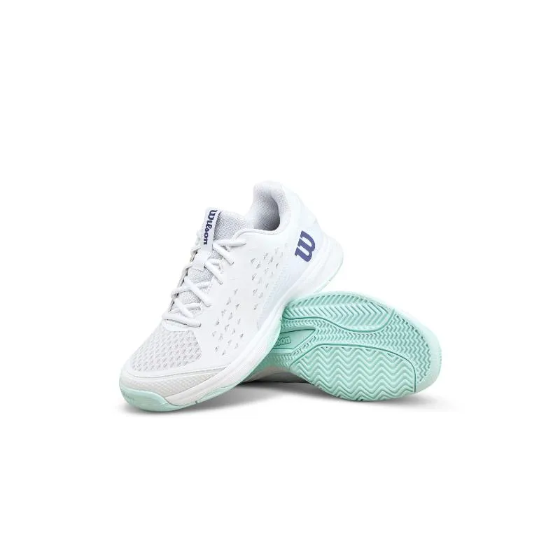 Wilson Rush Pro L weiße Aquamarine Junior Sneakers