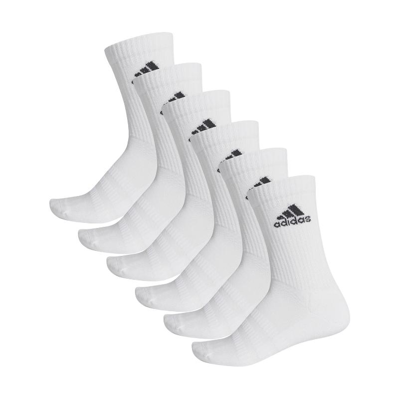 OFFER - Adidas Cush Crew White Socks 6 Pairs + Cheap