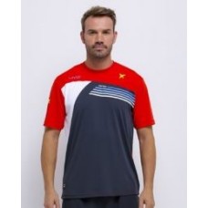 DROP SHOT T-SHIRT GREY INVICTUS PADDLE CLOTHING DROP SHOT T-SHIRT GREY INVICTUS PADDLE CLOTHING