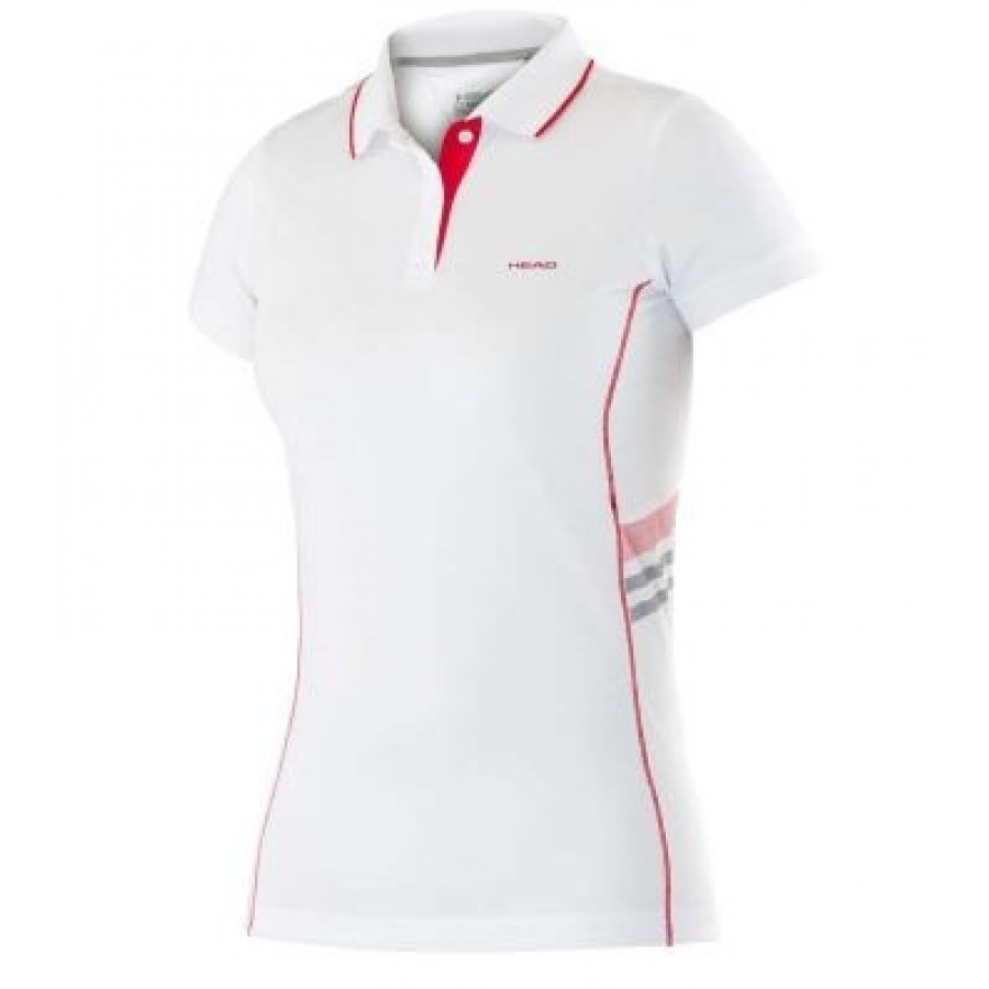 Polo Head Club Fille rouge blanche