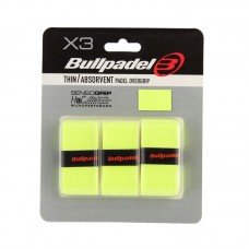 Blister Bullpadel 3 Overgrips GB1705 Senso Perforated Yellow Sulfur Fluor Blister Bullpadel 3 Overgrips GB1705 Senso Perforated Yellow Sulfur Fluor