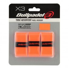 Blister Bullpadel 3 Overgrips GB1705 Senso Perforated Orange Fluor Blister Bullpadel 3 Overgrips GB1705 Senso Perforated Orange Fluor