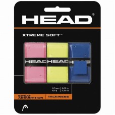 Blister Overgrips Head Xtreme Soft Rosa Amarelo Azul 3 Unidades Blister Overgrips Head Xtreme Soft Rosa Amarelo Azul 3 Unidades