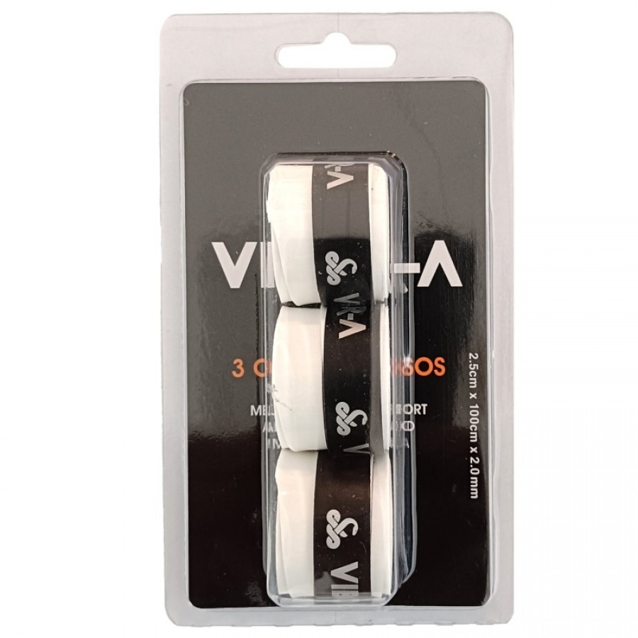 Blister Vibora Pro Liso Blanco 3 Overgrips