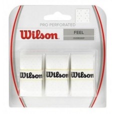 Blister Wilson 3 Overgrips Pro Perforated White Blister Wilson 3 Overgrips Pro Perforated White