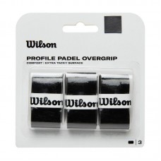 Blister Wilson Perfil Padel Negro 3 Overgrips Blister Wilson Perfil Padel Negro 3 Overgrips