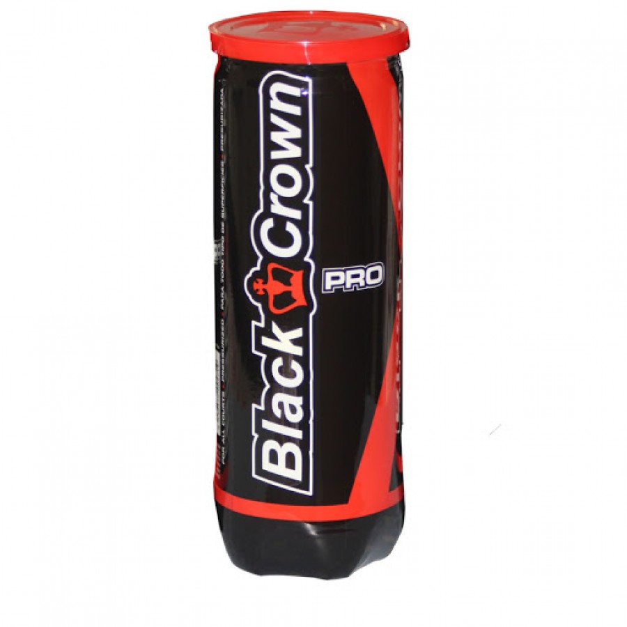 Bote de 3 Pelotas Black Crown