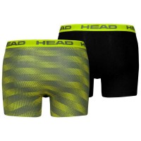 Boxers Head Basic Jaune Noir 2 Unites