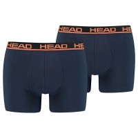 Boxers Head Basique Orange Marine 2 Unites