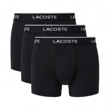 Boxers noirs en microfibre Lacoste 3 unités