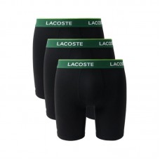 Boxers Lacoste Negro Verde 3 Unidades