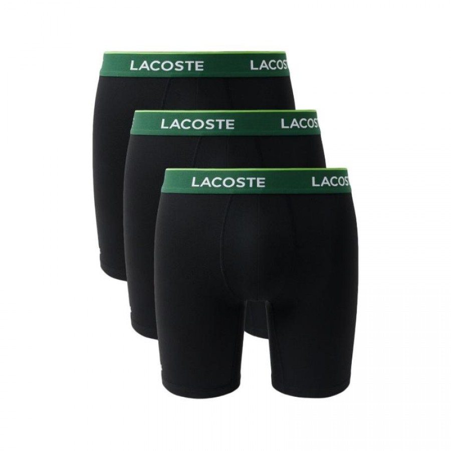 Lacoste Black Green Boxers 3 Units