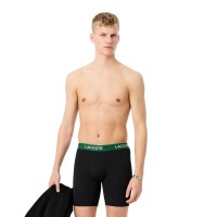 Lacoste Black Green Boxers 3 Units