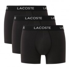 Lacoste Piqué Boxer Nero 3 Unità Lacoste Piqué Boxer Nero 3 Unità