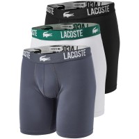 Lacoste Polyamide Boxers White Gray Black 3 Units