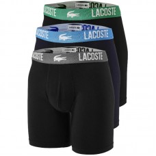 Lacoste Polyamide Boxers Black 3 Units