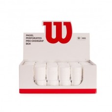 Caja Wilson Pro Padel Perforado Blanco 60 Overgrips Caja Wilson Pro Padel Perforado Blanco 60 Overgrips