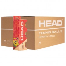 Cajon 48 Pelotas - 16 Botes de 3 uds - Head Étape 3 Rojo