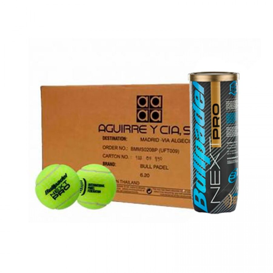 Cajon 72 Pelotas - 24 Lattine da 3 pezzi - Bullpadel FIP Next Pro