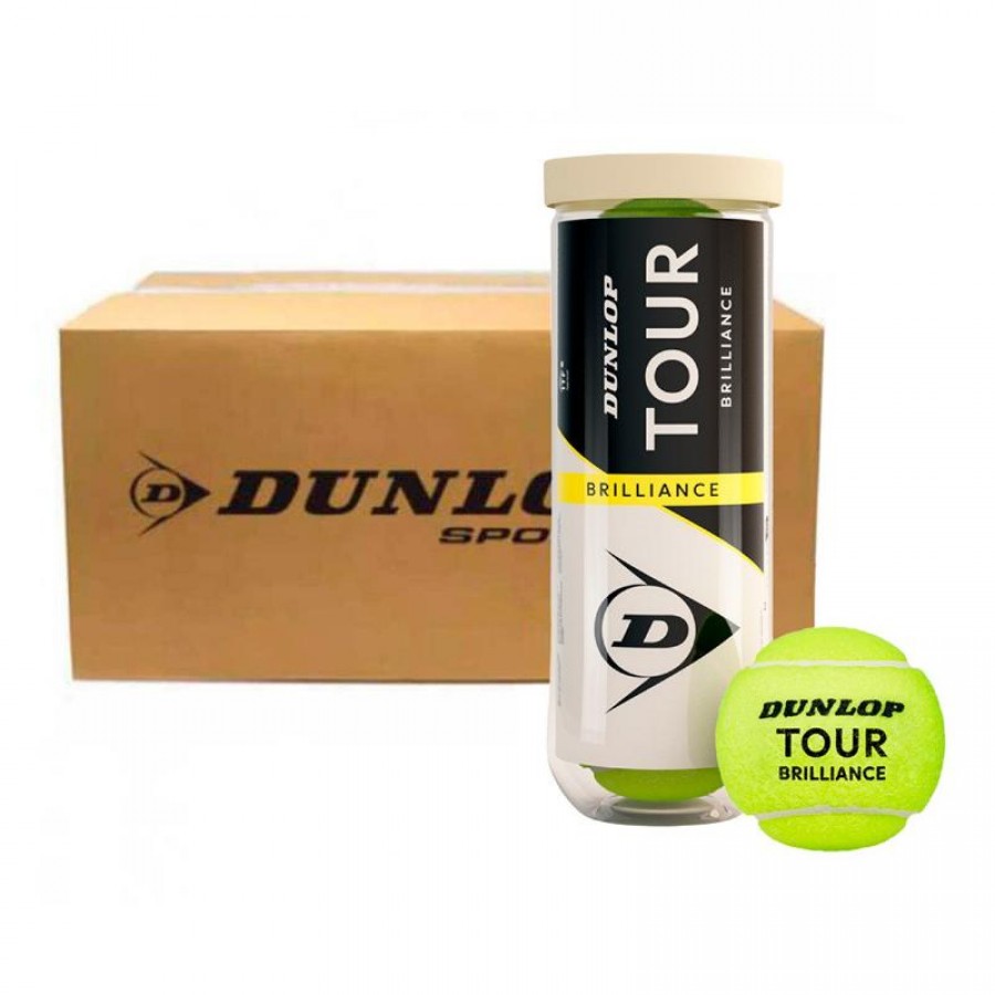 Cajon 72 Pelotas - 24 Botes de 3 uds - Dunlop Tour Brillance