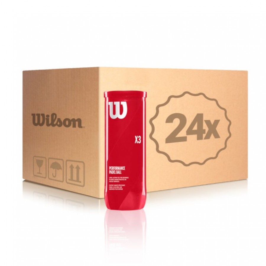 Cajon 72 Pelotas - 24 Barcos de 3 pcs - Wilson Padel X3