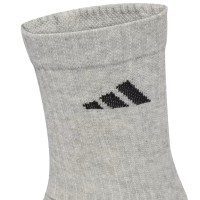 Calcetines Adidas Cushioned Crew Blanco Gris Negro 6 Pares