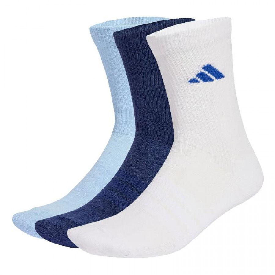 Adidas Essentials Crew Navy Blue Socks 3 Pairs