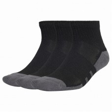 Calcetines Adidas Essentials Cushioned Quarter Negro Gris 3 Pares