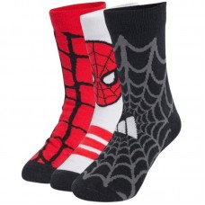 Calcetines Adidas Spiderman Blanco Rojo Negro 3 Pares