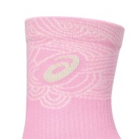 Calcetines Asics Crew Court Tennis Rosa 1 Par