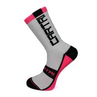 Cartri Slash High White Fuchsia Chaussettes 1 Paire