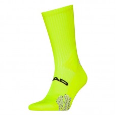 Calcetines Head Performance Padel Crew Amarillo Fluor 1 Par