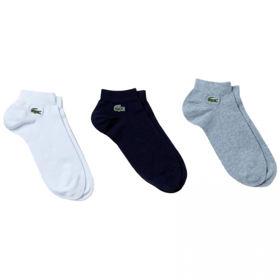 Calze Lacoste Sport Cut Under Colors 3 Paia