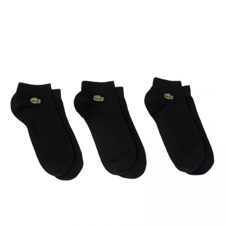 Lacoste Sport Bas Cut Noir 3 Paires