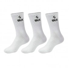 Calcetines Siux Basic 26 Caña Alta Blanco 3 Pares