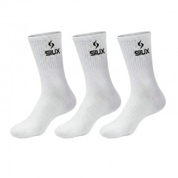 Calcetines Siux Basic 26 Caña Alta Blanco 3 Pares