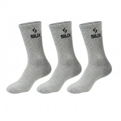 Calcetines Siux Basic 26 Caña Alta Gris 3 Pares