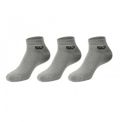 Calcetines Siux Basic 26 Caña Corta Gris 3 Pares
