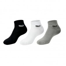 Calcetines Siux Basic 26 Caña Corta Negro Blanco Gris 3 Pares