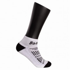 Calcetines Softee Race Caña Media Blanco Negro 3 Pares