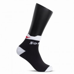 Calcetines Softee Tobilleros Negro Blanco 1 Par