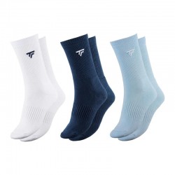 Chaussettes Glacier Tecnifibre Classic Bleu Marine blanches 3 paires