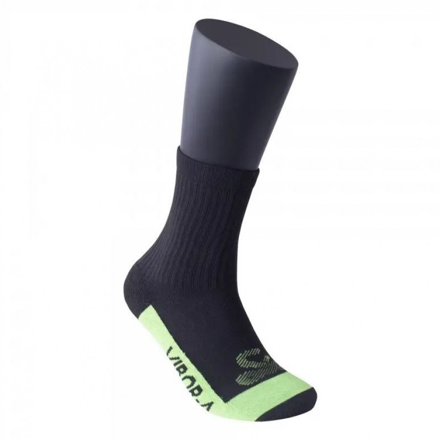 Half-Reed Leather Socks Multicolored Black Yellow 1 Pair