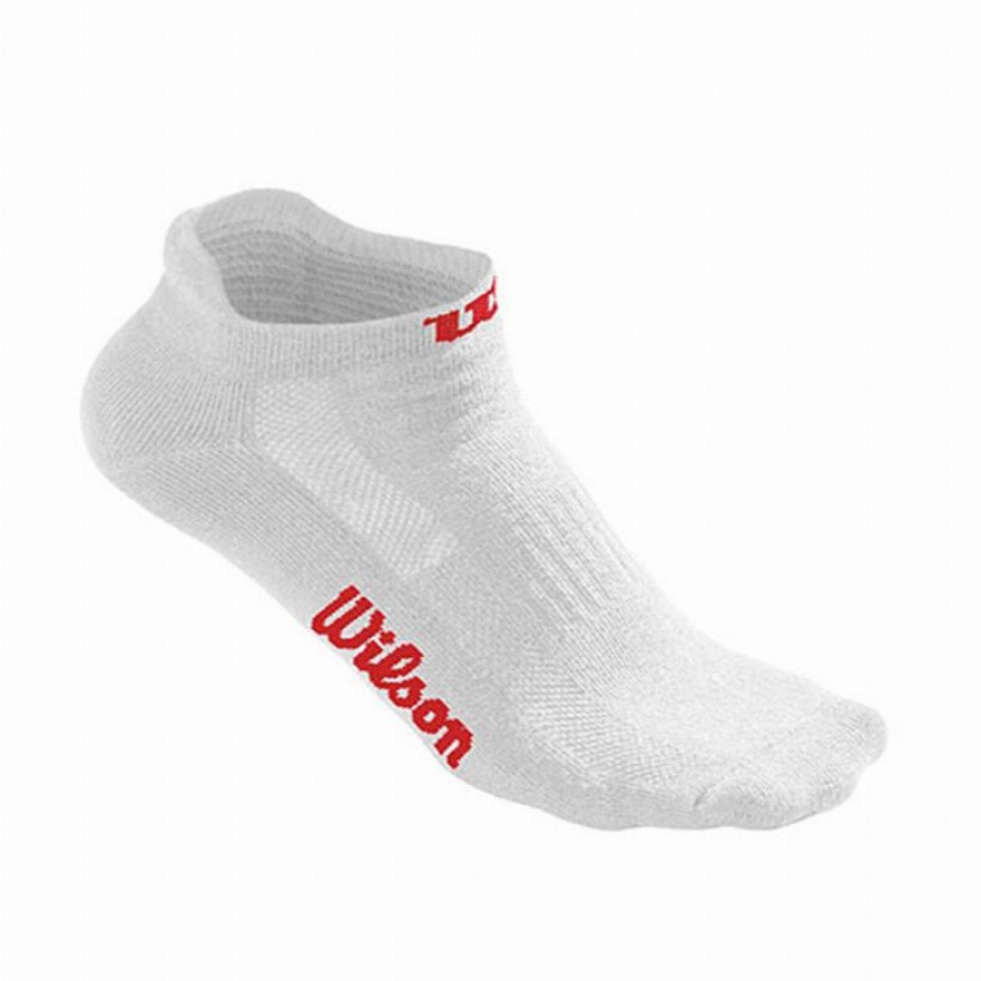 Wilson No Show Chaussettes blanches 3 paires