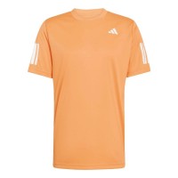 Adidas Club 3 Stripes Orange T-Shirt